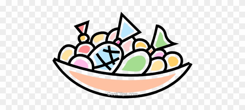 Bowl Of Candies Royalty Free Vector Clip Art Illustration - Clipart Transparent Background Candy #1666802