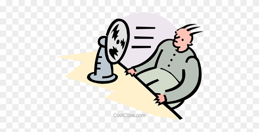 Cooling Down Royalty Free Vector Clip Art Illustration - Cooling Down Royalty Free Vector Clip Art Illustration #1666887