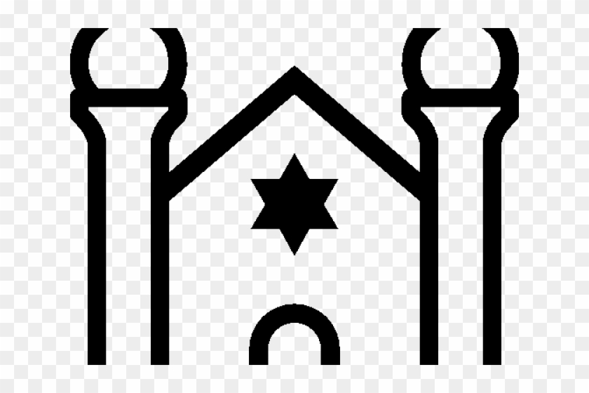 Synagogue Clipart Black And White - Synagogue Clipart Transparent #1666948