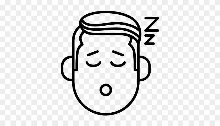 Boy With Sleeping Face Vector - Sleeping Face Logo #1667986