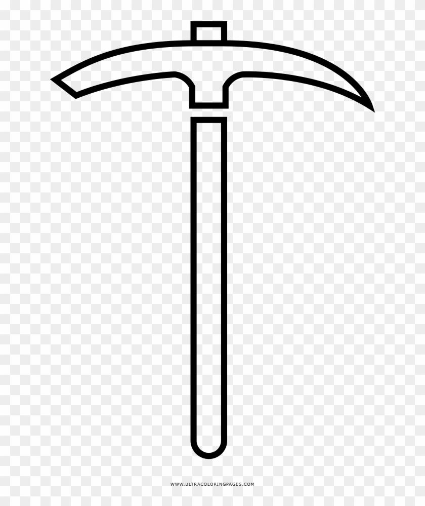 Pickaxe Coloring Page - Melee Weapon #1668602
