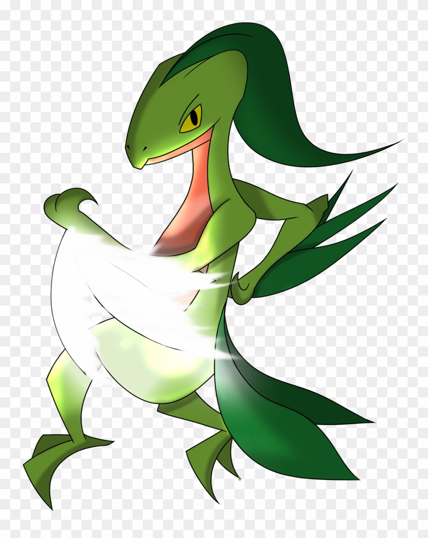 Pokemon Advent Day 10 Grass Grovyle Blade By Zatchz - Serpent #1668646