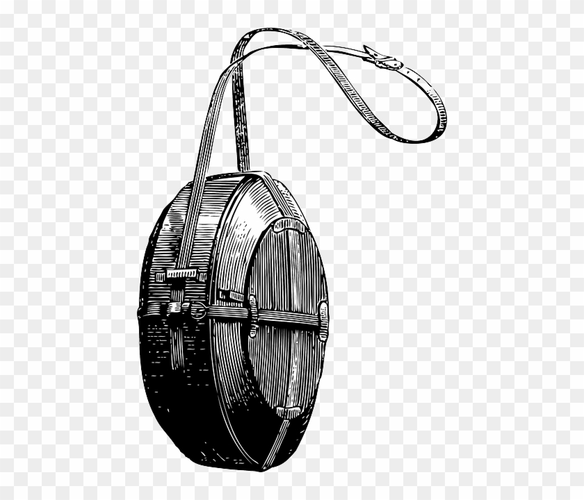 Canteen, Bottle, Water, Drink, Flask, Beverage, Hiking - Transparent Canteen Clipart #1669292