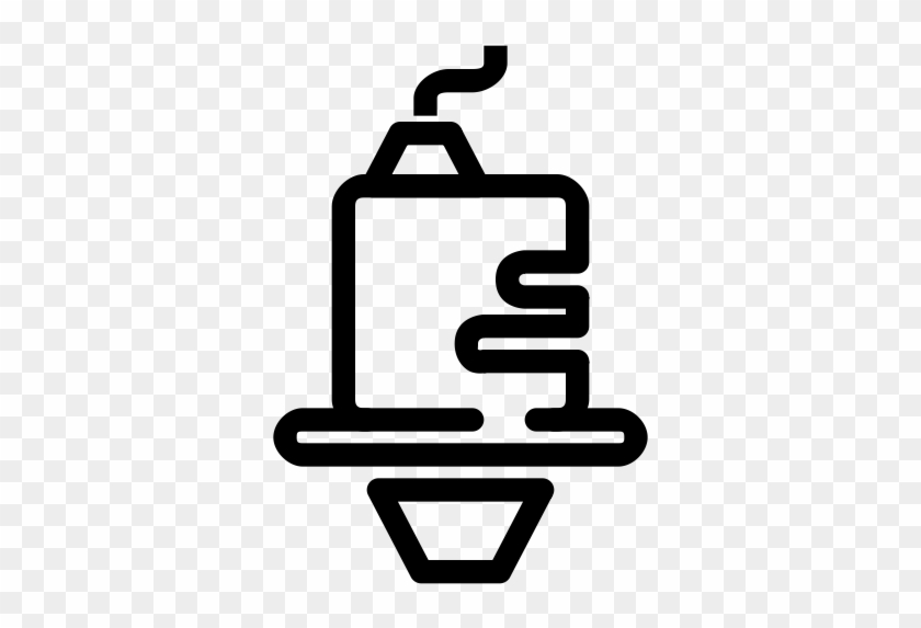 3d Printing Line - Extruder Icon #1669959