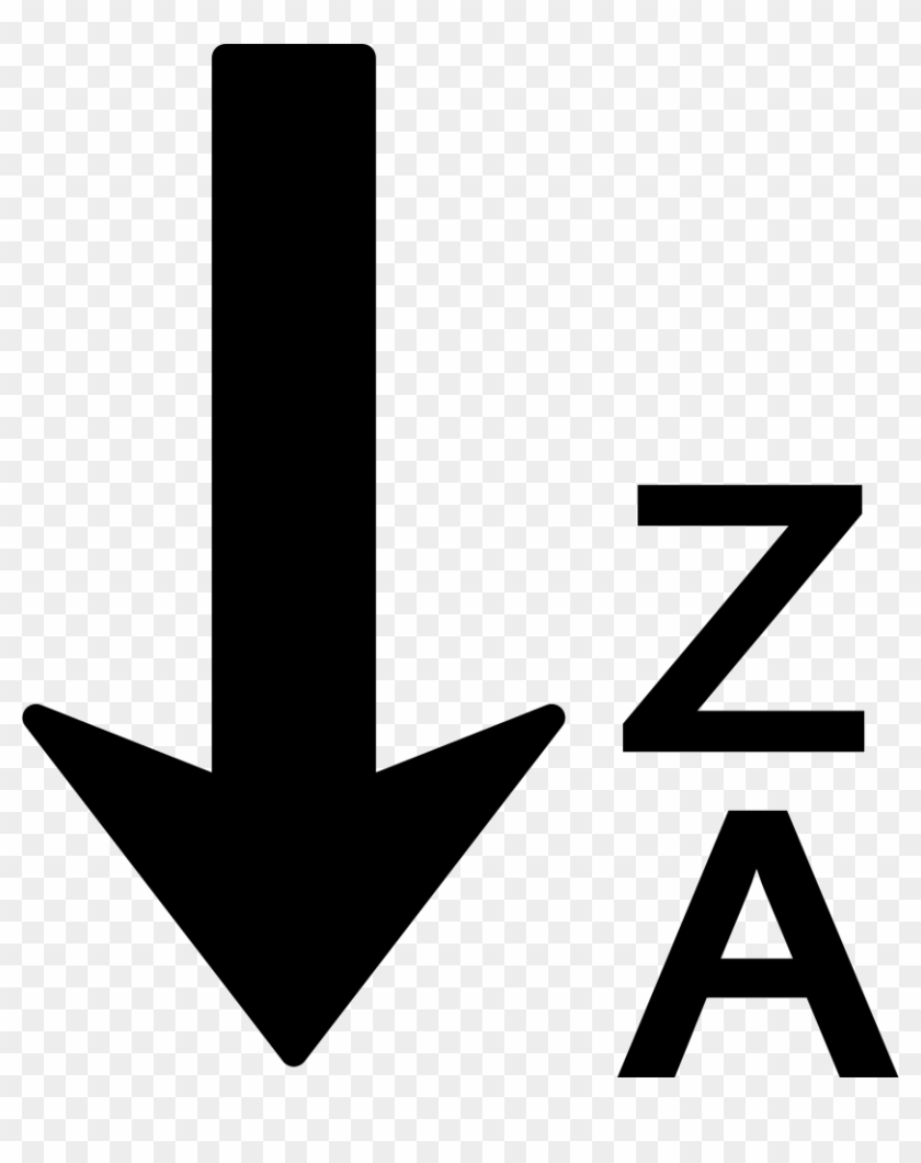 Sort From Z To A In Reverse Alphabetical Order Comments - Alphabetical Sort Icon Free #1670292