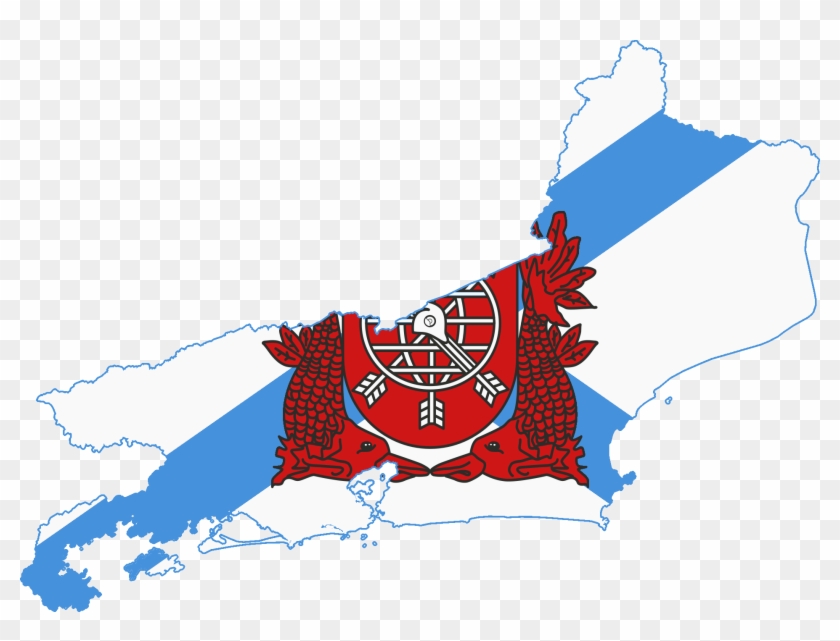 Flag Map Of Rio De Janeiro - Rio De Janeiro Png #1670513