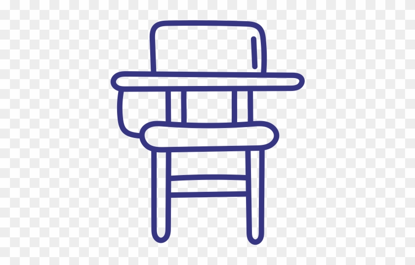 Drawn Chair Classroom - Como Dibujar Un Escritorio #1671117