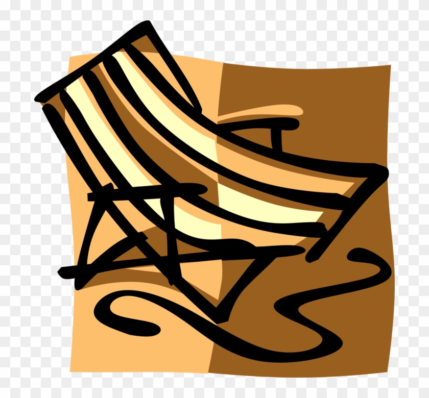 Vector Illustration Of Lawn Or Deck Chair Or Beach - Vector Illustration Of Lawn Or Deck Chair Or Beach #1671119