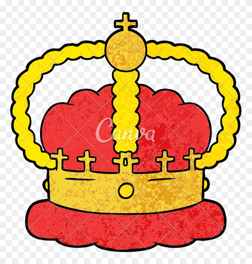 Cartoon Crown Vector Illustration - Cartoon Crown Vector Illustration #1671478