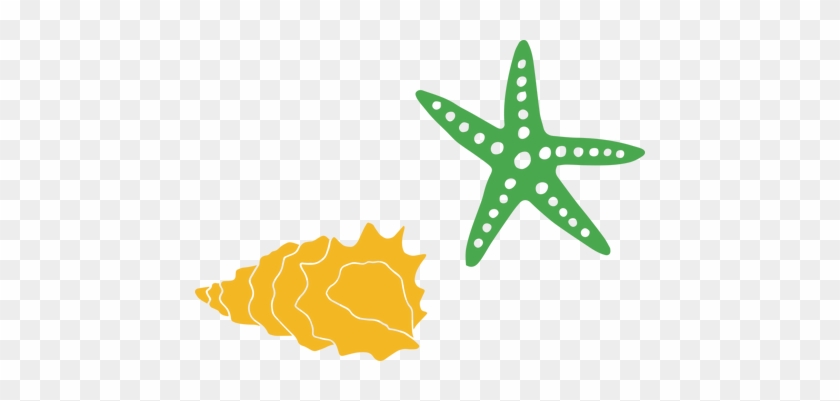 Starfish And Cut Snap Click Supply Co - Starfish Shell Svg #1671642