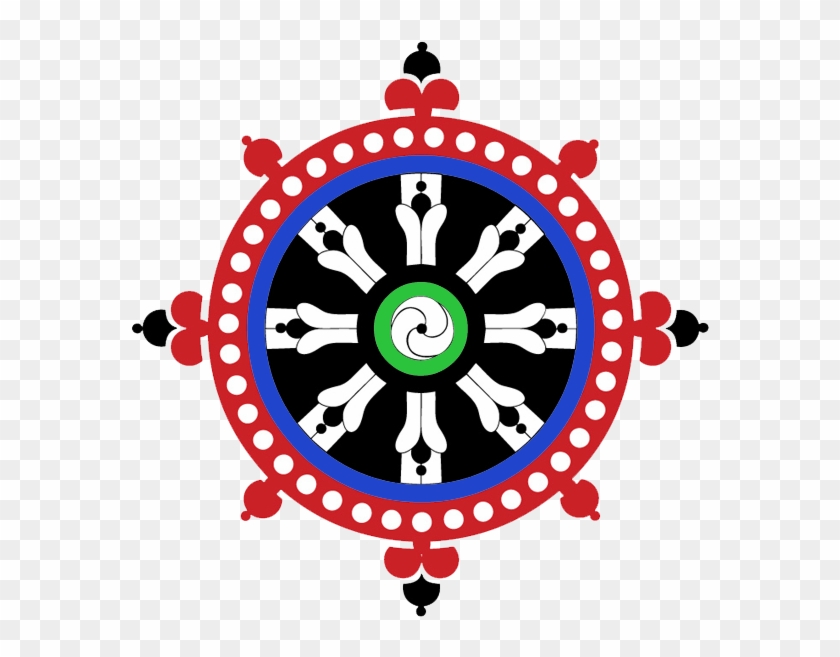 Red Wheel - Buddhist Symbols #1672267