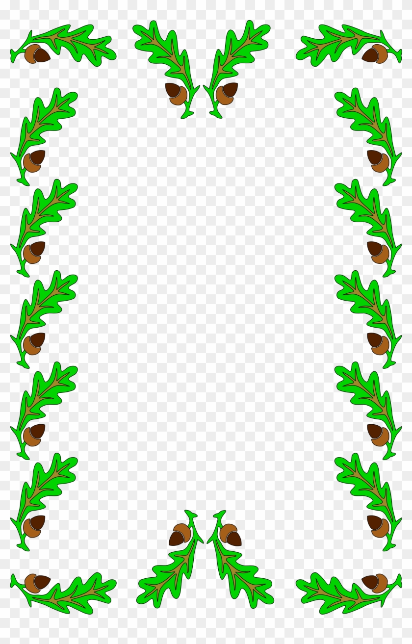 Vector Graphics, - Leaf Border Clip Art Png #1672422