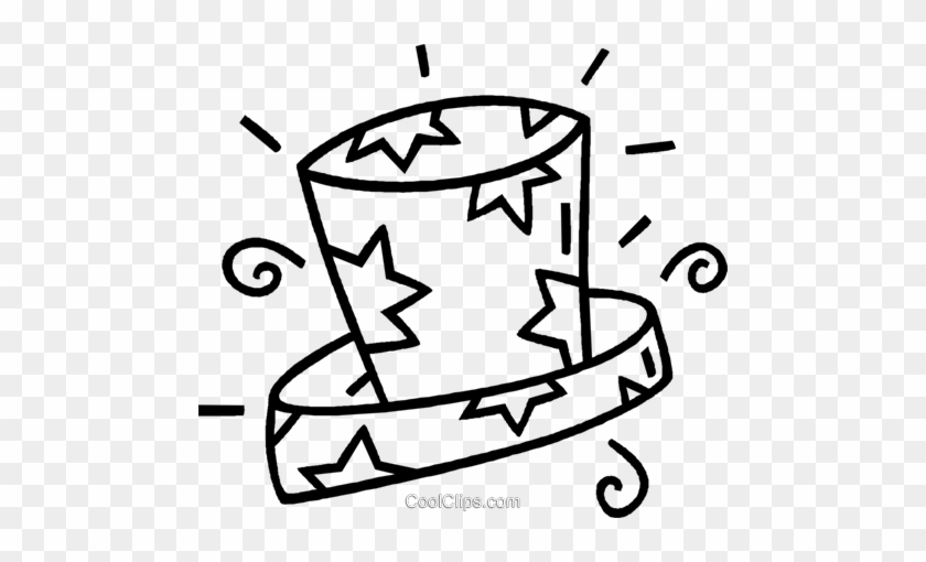 Magicians Hat Royalty Free Vector Clip Art Illustration - Magicians Hat Royalty Free Vector Clip Art Illustration #1672585