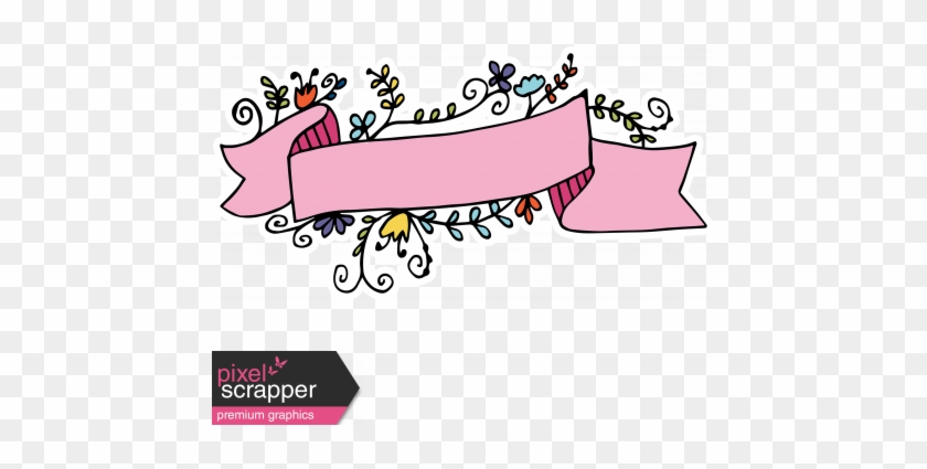 Unicorn Tea Party Print Kit - Transparent Pixel Scrapper Color Banner Clipart #1672703