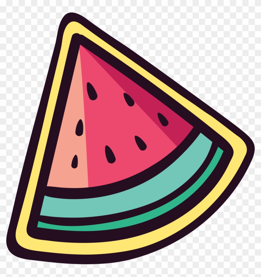 Sticker Clip Art - Cute Cartoon Watermelon Png #1674290