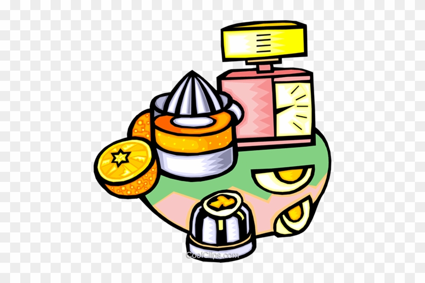 Juice, Eggs, Timer Royalty Free Vector Clip Art Illustration - Juice, Eggs, Timer Royalty Free Vector Clip Art Illustration #1674318