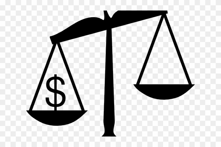 Scale Clipart Black And White - Scales Of Justice Clip Art #1674324