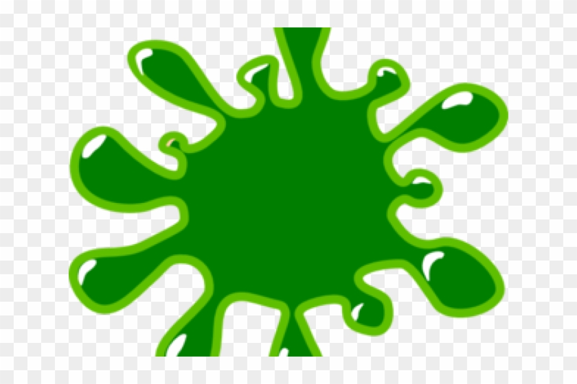 Colours Clipart Green - Blood Spatter Clip Art #1674398