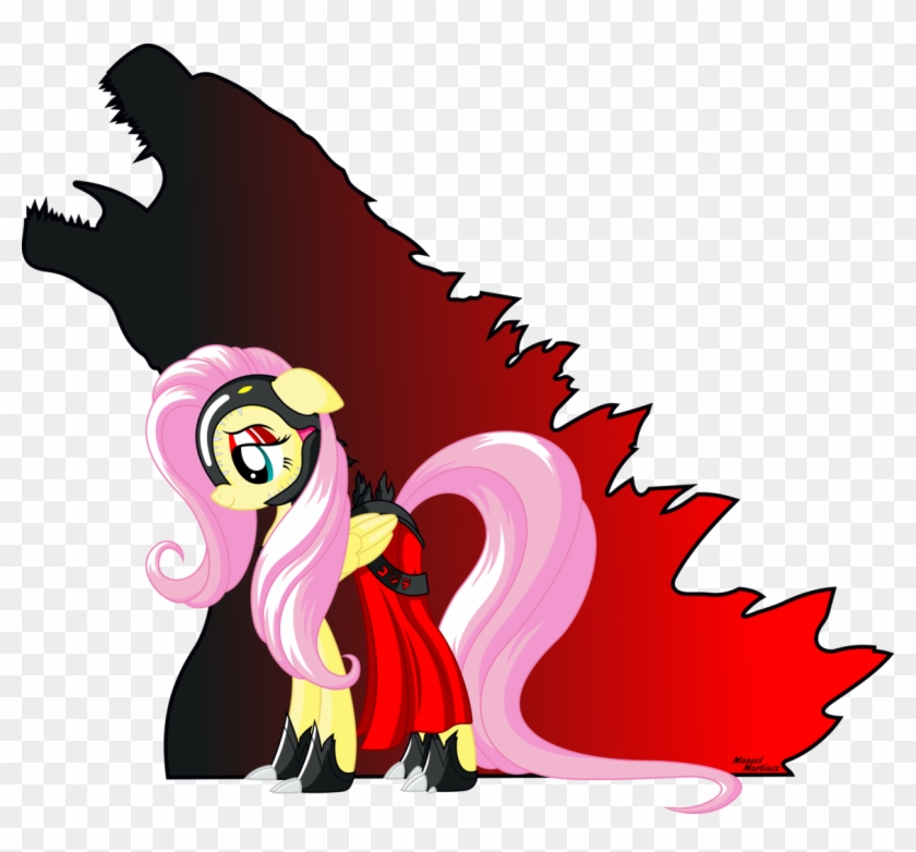 Rexpony, Crossover, Fluttershy, Godzilla, Godzilla - Godzilla Armor #1674449
