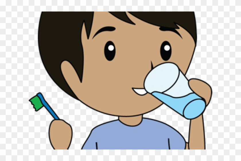 Teeth Clipart Toothbrush - Rinse Teeth Clipart #1674469