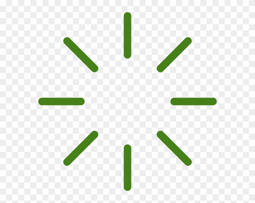 Green Light Flashes - Zia Symbol Transparent Background #1675141