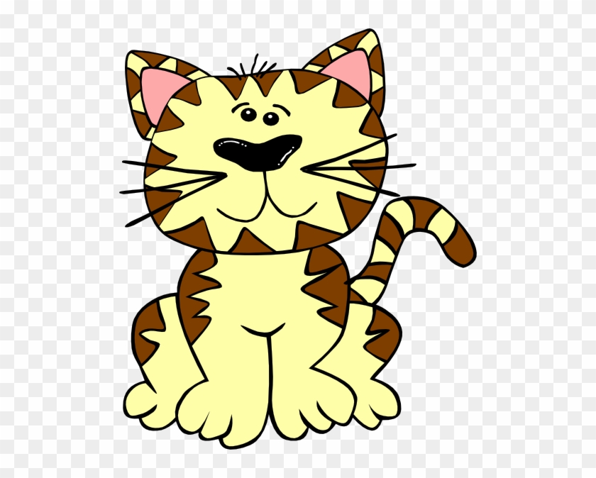 Gray And White Cat Cartoon #1675776