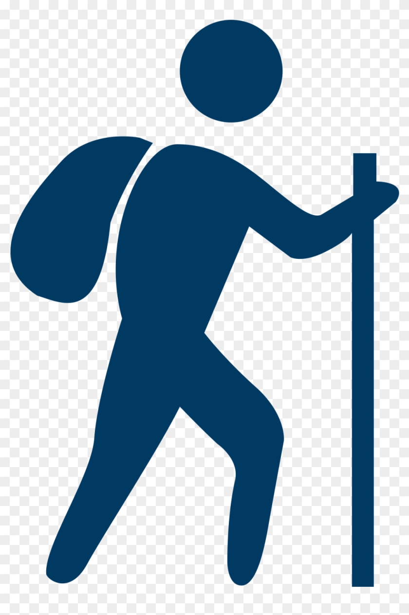 N/a Clip Art - Stick Figure Hike Png #1676493