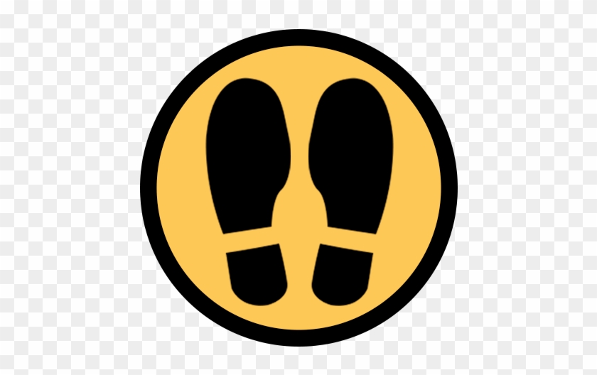 Stand On The Footprints Indicated On The Floor - Circle #1676560