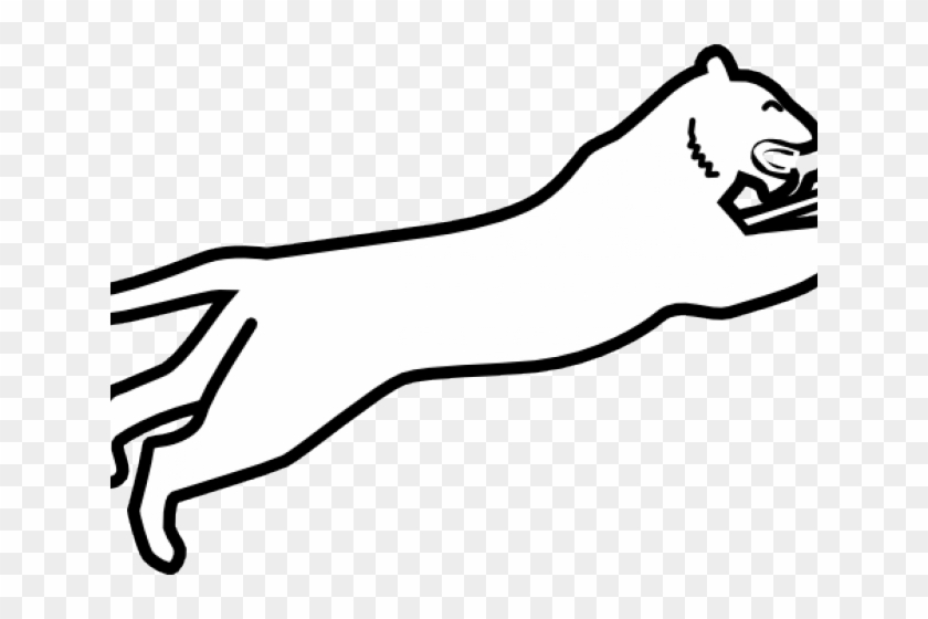 White Clipart Panther - Clip Art #1676731
