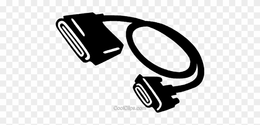 Computer Cables Royalty Free Vector Clip Art Illustration - Kabel Clipart #1677366