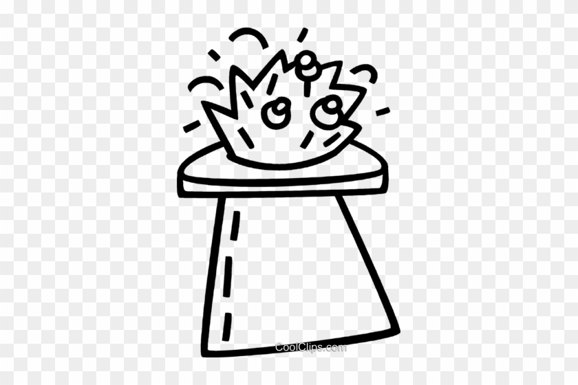 Magic Hat Royalty Free Vector Clip Art Illustration - Magic Hat Royalty Free Vector Clip Art Illustration #1677431