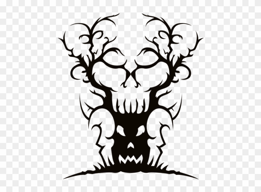 Free Png Scary Spooky Tree Png Images Transparent - Scary Trees Black And White #1677913