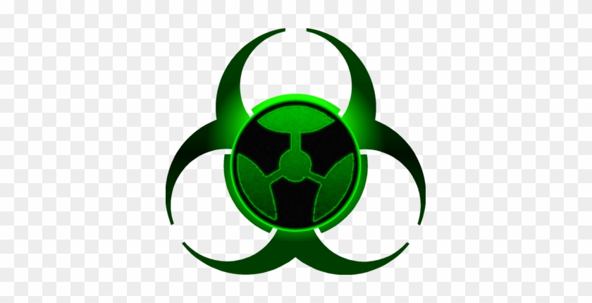 369 X 350 4 - Biohazard Symbol Green Png #1678289