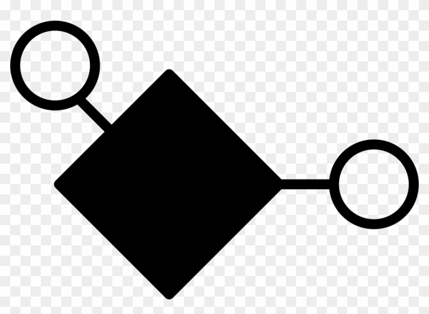 Diamond In Black Color And Small Circle Outlines Comments - Portable Network Graphics #1678968