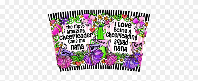 Cheer Squad Nana Stainless Steel Tumbler - Letras Cheri #1679951