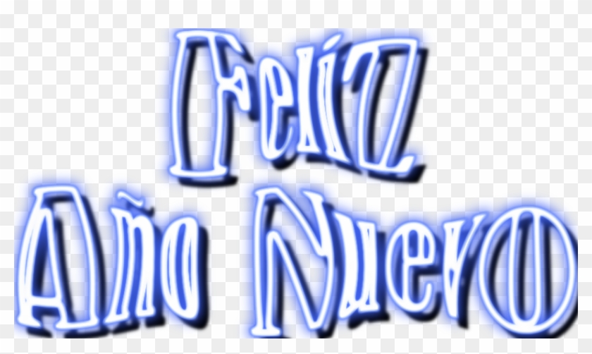 Texto Feliz Año Nuevo,png,luz Neón,clipart,2014 - Ultimo Domingo Del Año #1680030