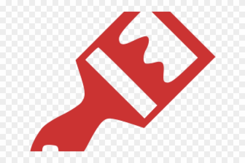 Paint Brush Clipart Red - Transparent Paint Brush Icon #1680255