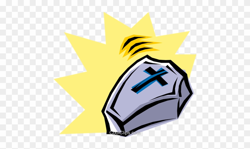 Coffin Royalty Free Vector Clip Art Illustration - Coffin Royalty Free Vector Clip Art Illustration #1680722