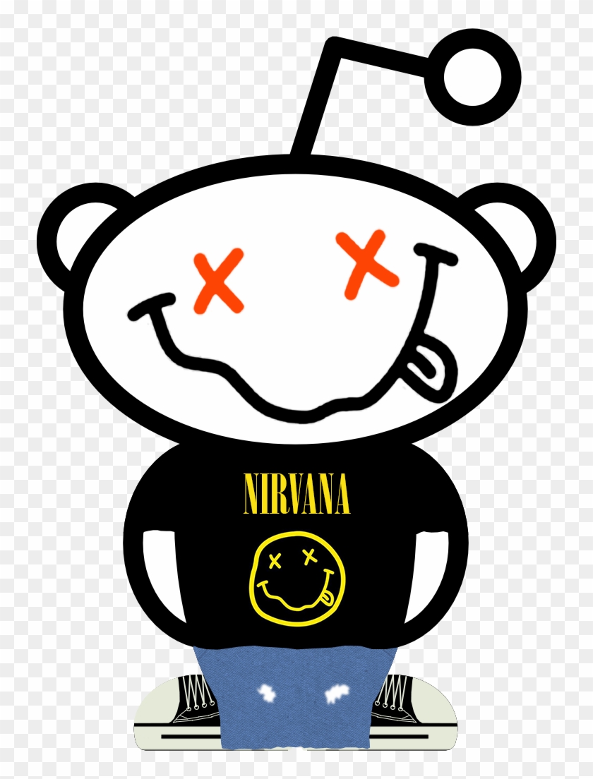 I Created A Little Nirvana Reddit Alien - Monkey With Orange Eyes Logo #1680745