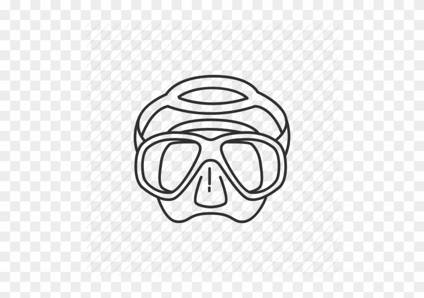 512 X 512 8 - Scuba Goggles Drawing #1680844