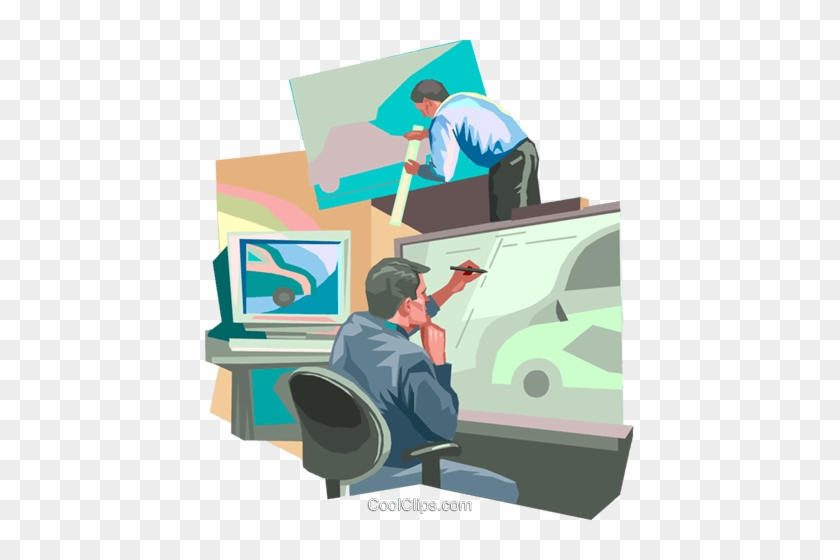 Automobile Design And Manufacturing Royalty Free Vector - Cartoon #1680932
