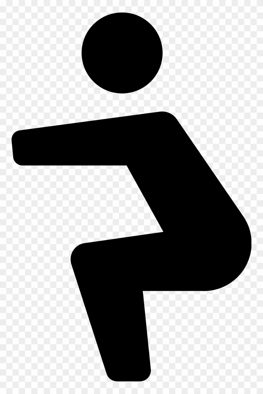 Fitness Clipart Bicep Curl - Squats Clipart #1681241