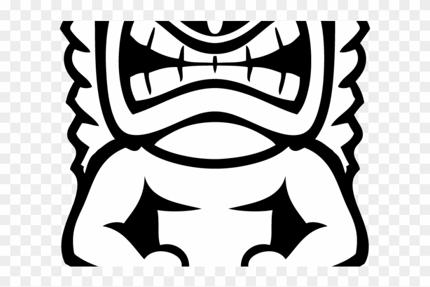 Totem Pole Clipart Tiki Man - Hawaiian Tiki #1681290