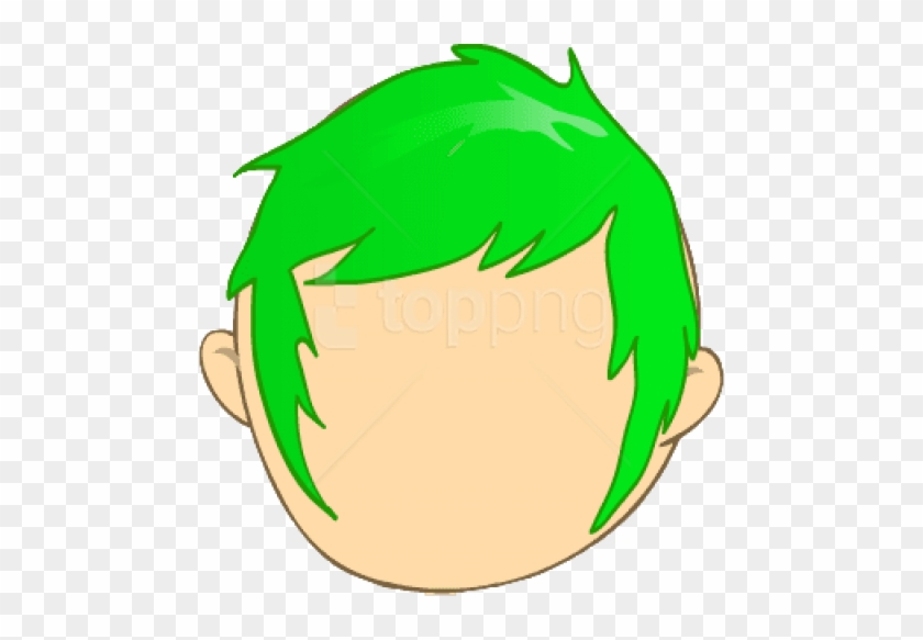 Free Png Perm Green Sideburn Hair Png - Cartoon #1682153