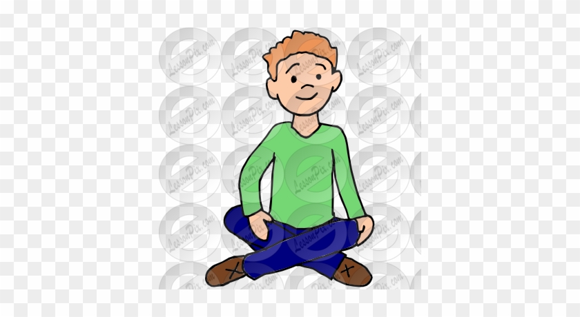 Sit Picture - Boy Sitting Criss Cross Clip Art #257460