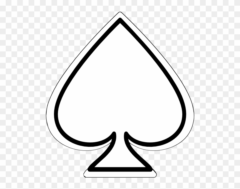 Spade Myconos Clip Art At Clker Com Vector Clip Art - Ace Of Spades Stencil #257786