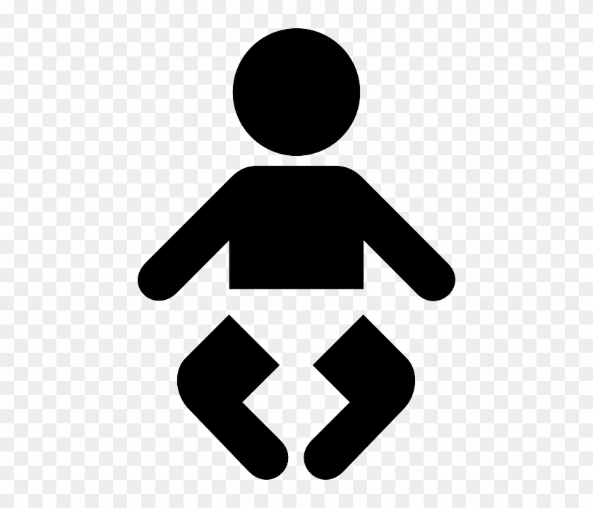 Baby, Sign, Silhouette, Child, Information, Service - Nursery Symbol #258172