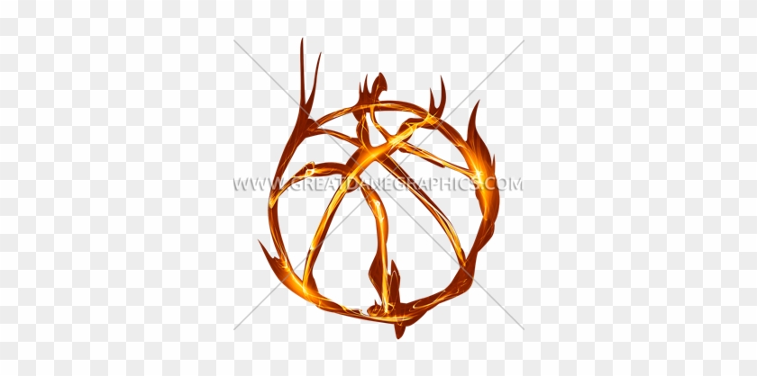 Basketball Smoke Glow - Flame #258251
