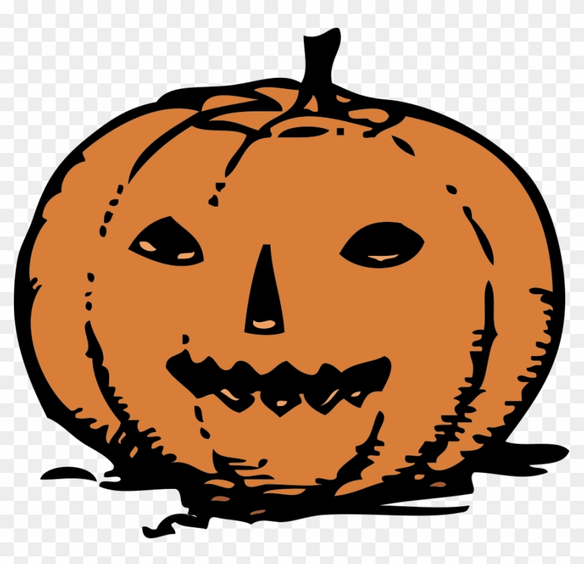 Cartoon Pumpkin Svg Vector File, Vector Clip Art Svg - Jack O Lantern Stock #258891