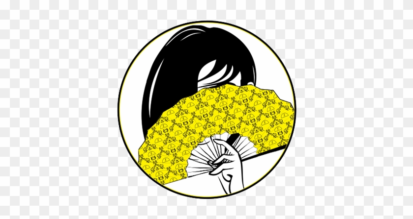 Hiding Eyes Behind Open Fan - Hiding Eyes Behind Open Fan #1682598
